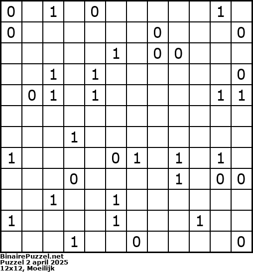 Binaire Puzzel