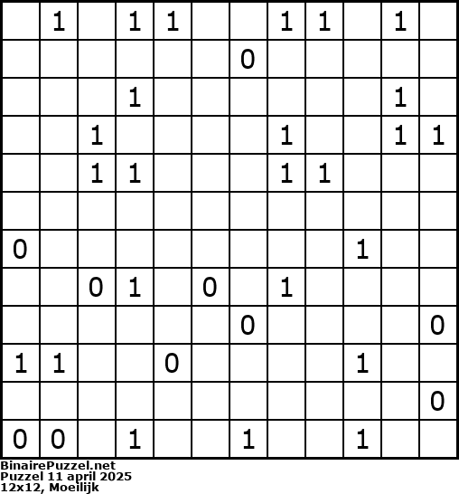 Binaire Puzzel
