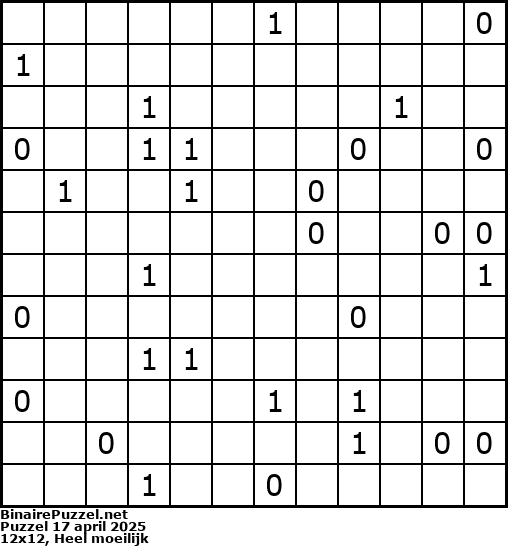 Binaire Puzzel