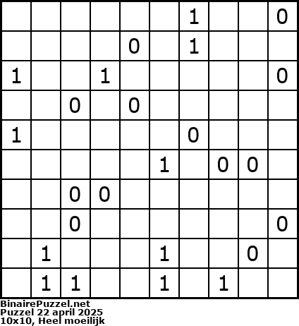 Binaire Puzzel