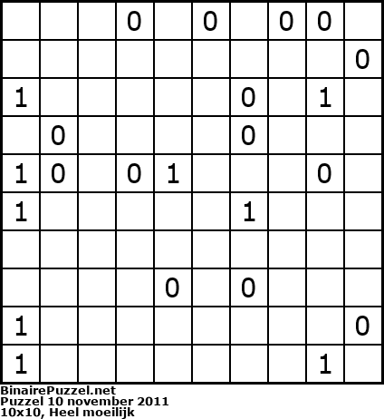 Binaire Puzzel