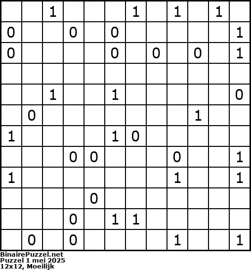 Binaire Puzzel