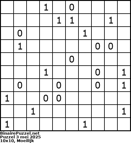 Binaire Puzzel