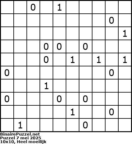 Binaire Puzzel
