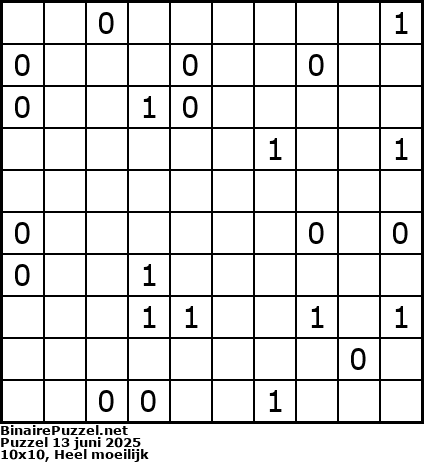 Binaire Puzzel