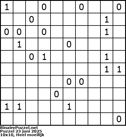 Binaire Puzzel