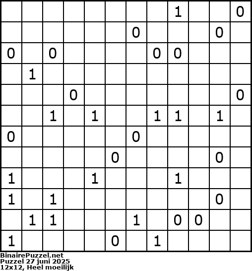 Binaire Puzzel