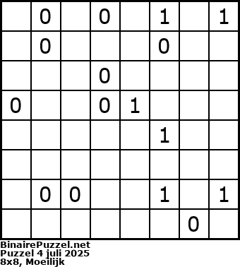 Binaire Puzzel