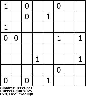 Binaire Puzzel