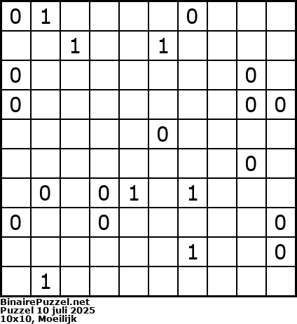 Binaire Puzzel