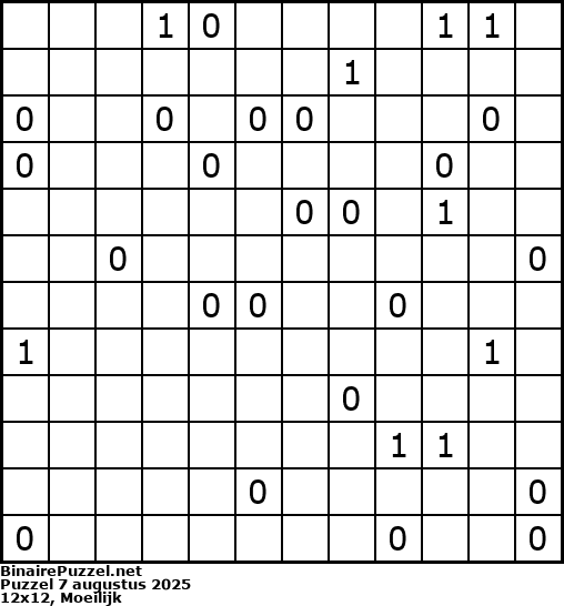 Binaire Puzzel