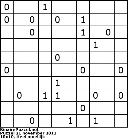 Binaire Puzzel
