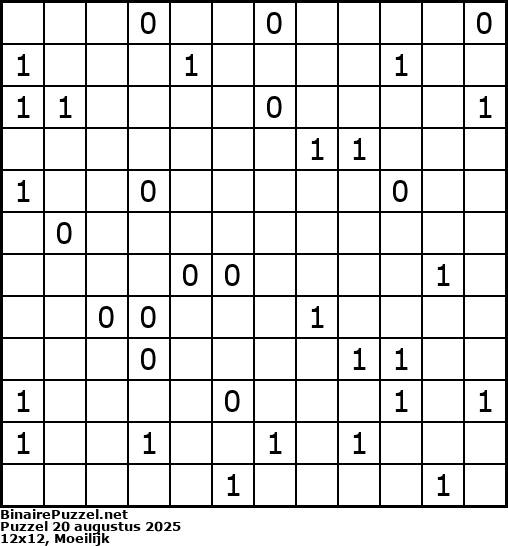 Binaire Puzzel