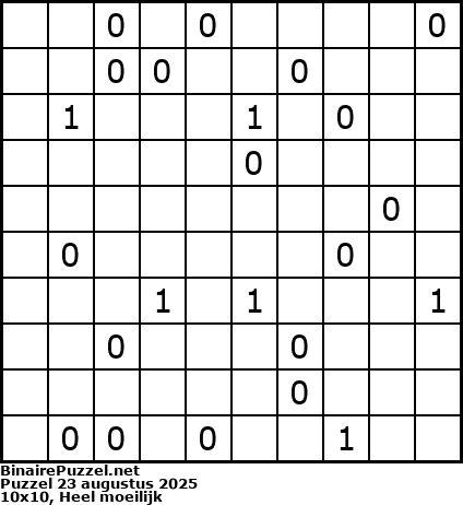 Binaire Puzzel