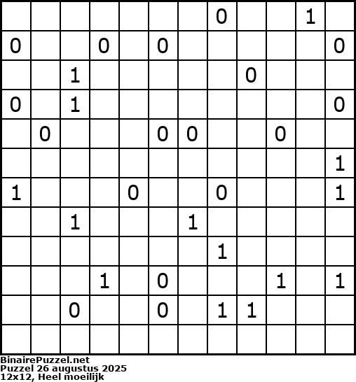 Binaire Puzzel