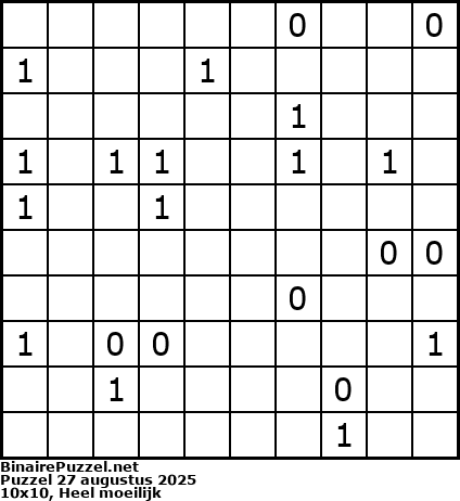 Binaire Puzzel