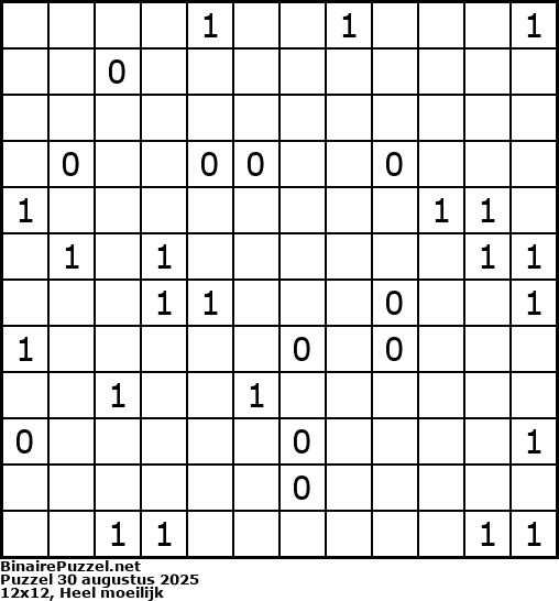 Binaire Puzzel