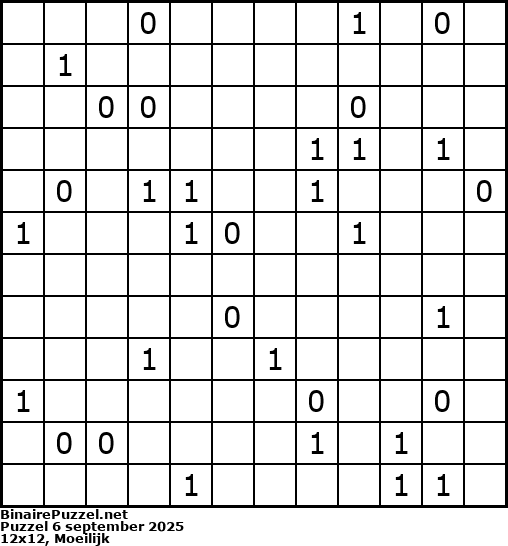 Binaire Puzzel