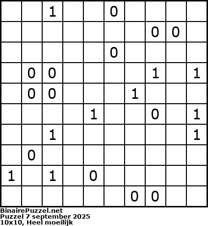 Binaire Puzzel