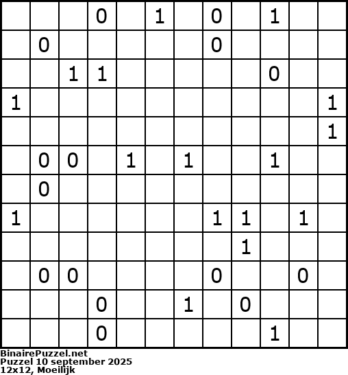 Binaire Puzzel
