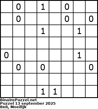 Binaire Puzzel