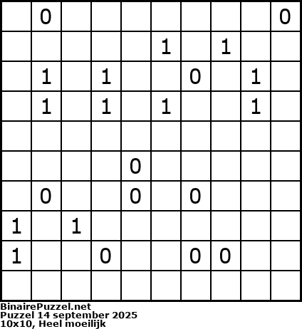 Binaire Puzzel