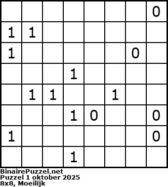 Binaire Puzzel