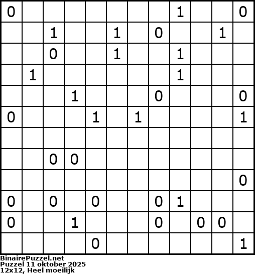 Binaire Puzzel