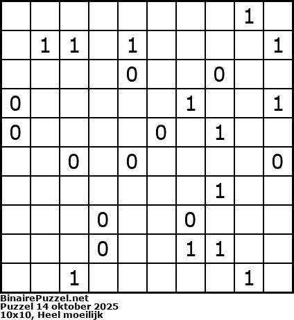 Binaire Puzzel