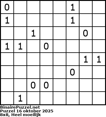 Binaire Puzzel