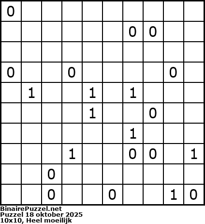 Binaire Puzzel