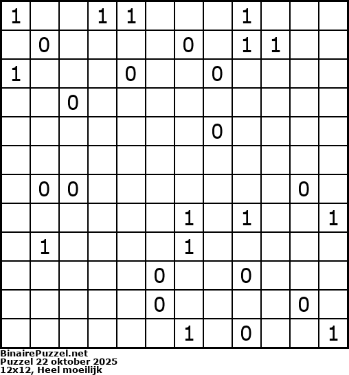 Binaire Puzzel