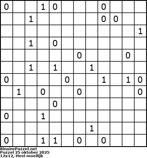 Binaire Puzzel