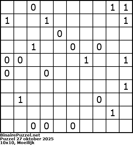 Binaire Puzzel