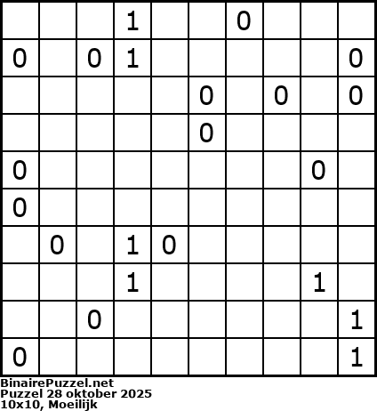 Binaire Puzzel