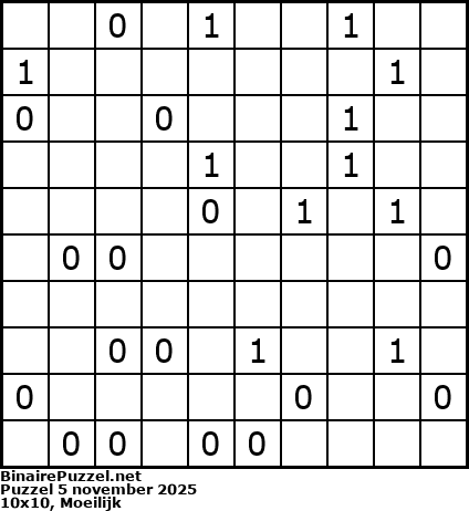 Binaire Puzzel