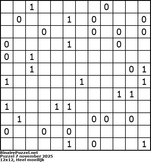 Binaire Puzzel