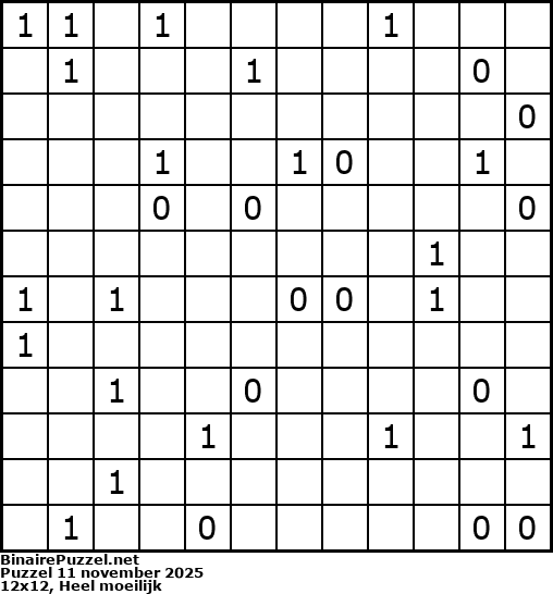 Binaire Puzzel