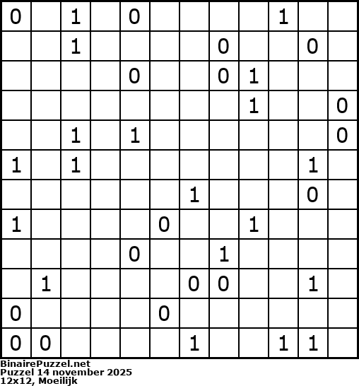 Binaire Puzzel