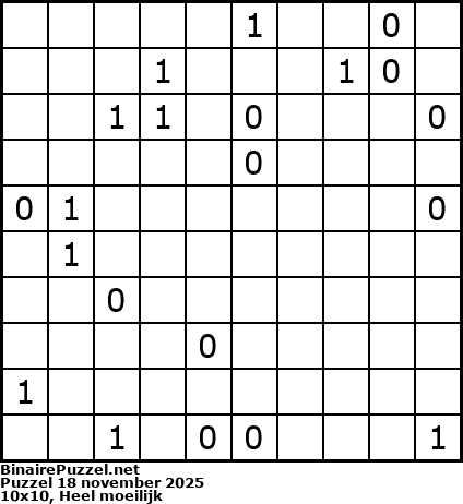 Binaire Puzzel