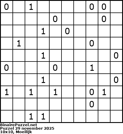 Binaire Puzzel
