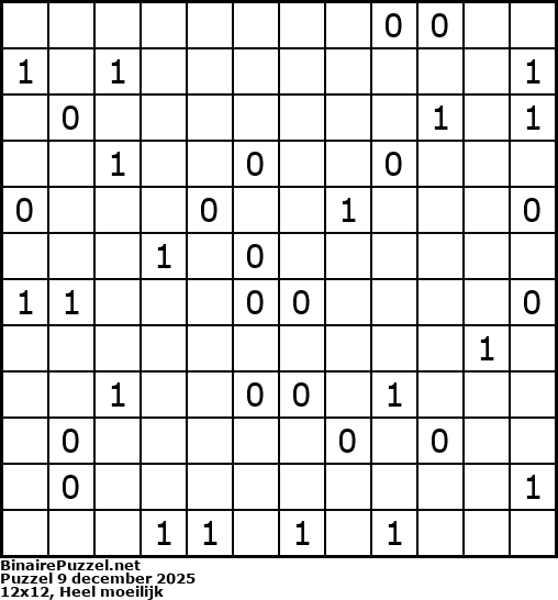 Binaire Puzzel
