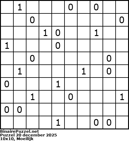 Binaire Puzzel