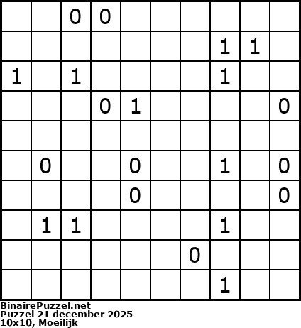 Binaire Puzzel