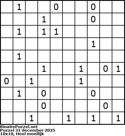 Binaire Puzzel