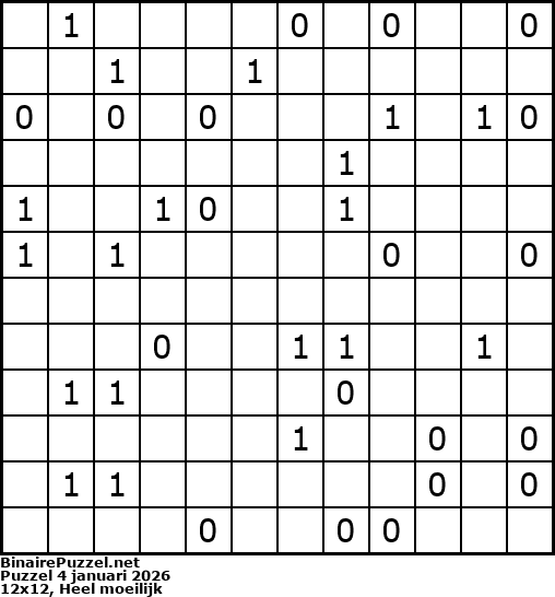 Binaire Puzzel