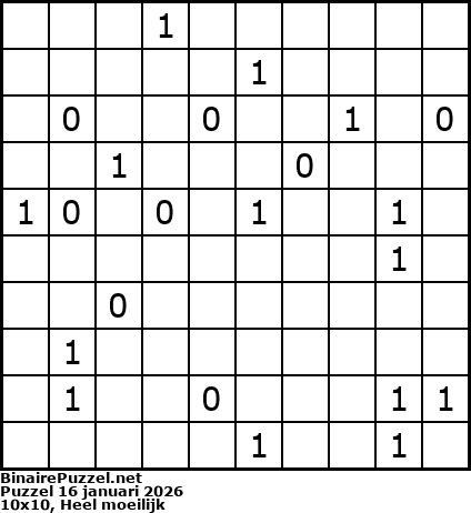 Binaire Puzzel