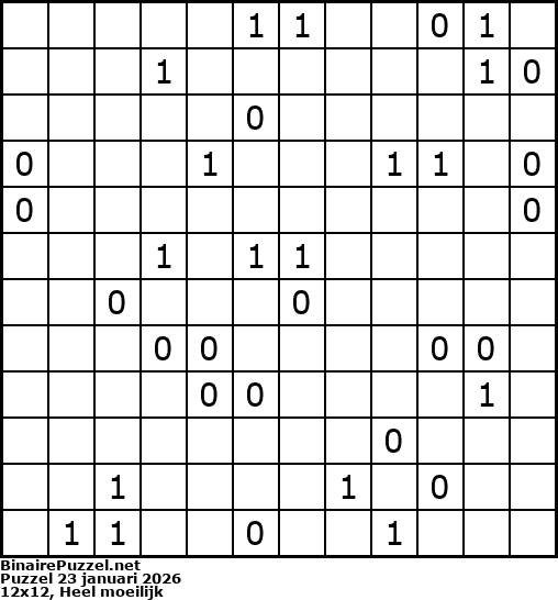 Binaire Puzzel