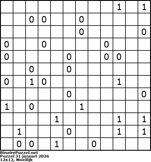 Binaire Puzzel