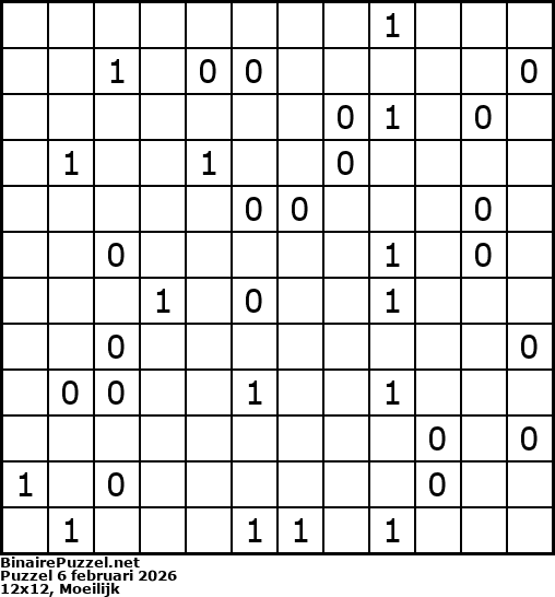 Binaire Puzzel